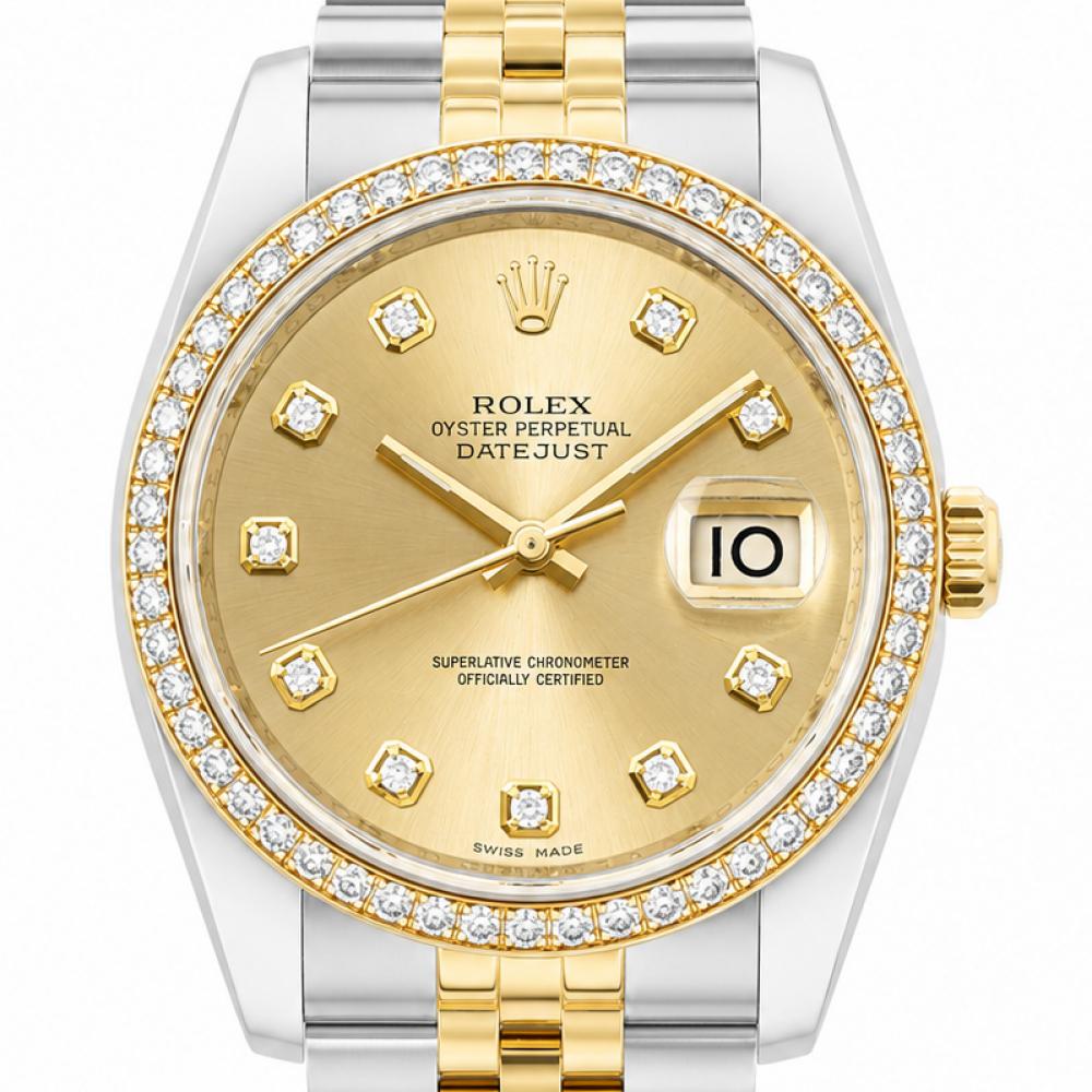 Rolex Datejust 36MM 116243 Factory Diamond Bezel & Dial Watch